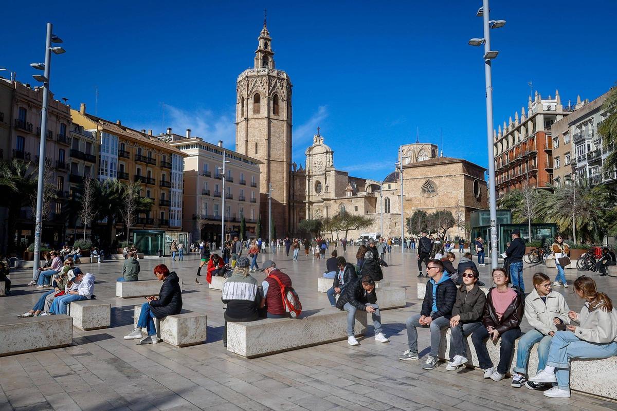El Micalet domida el centro histórico de València.