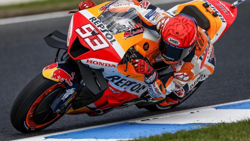 Marc Márquez, &quot;pole position&quot;, regresa a poner orden y avisa a sus rivales