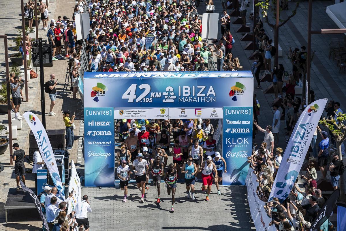 La salida del Maratón de Ibiza