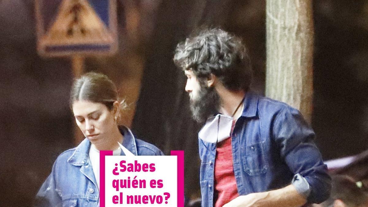 Blanca Suárez y Javier Rey hablan en la calle