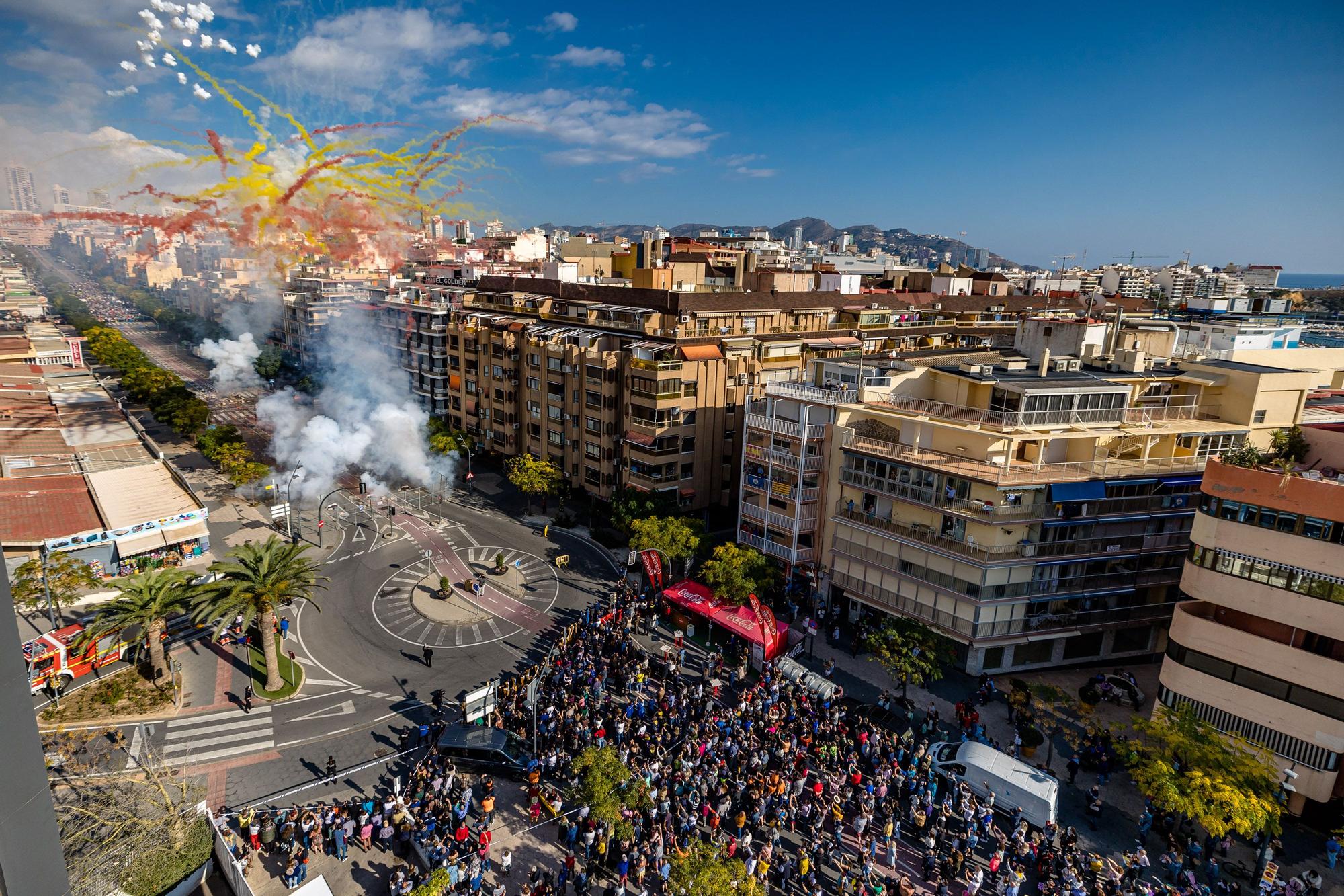 Mascletá en las fiestas de Benidorm