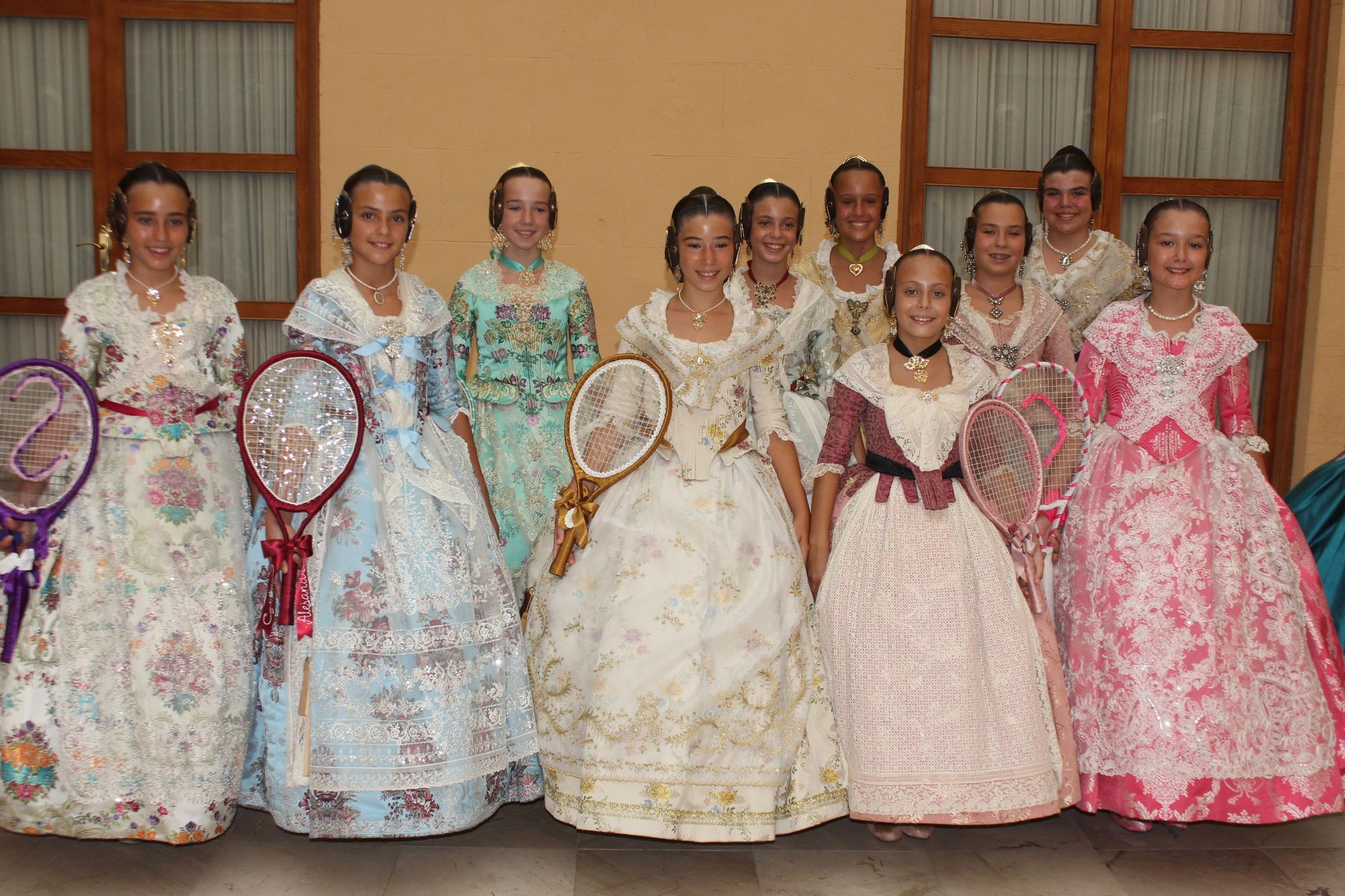 Las candidatas a falleras mayores de València, en la Batalla de Flores