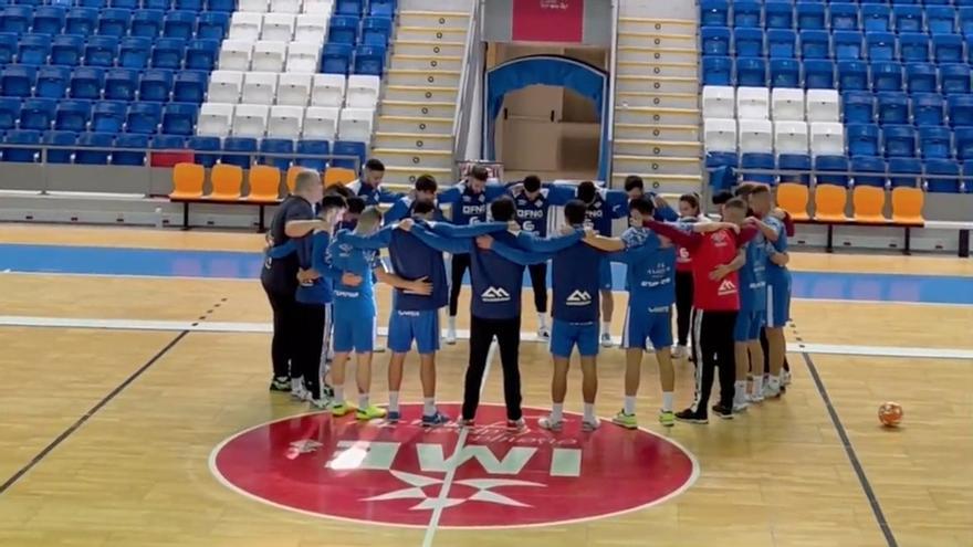 Minuto de silencio del Palma Futsal, hoy, en recuerdo de Miquel Jaume