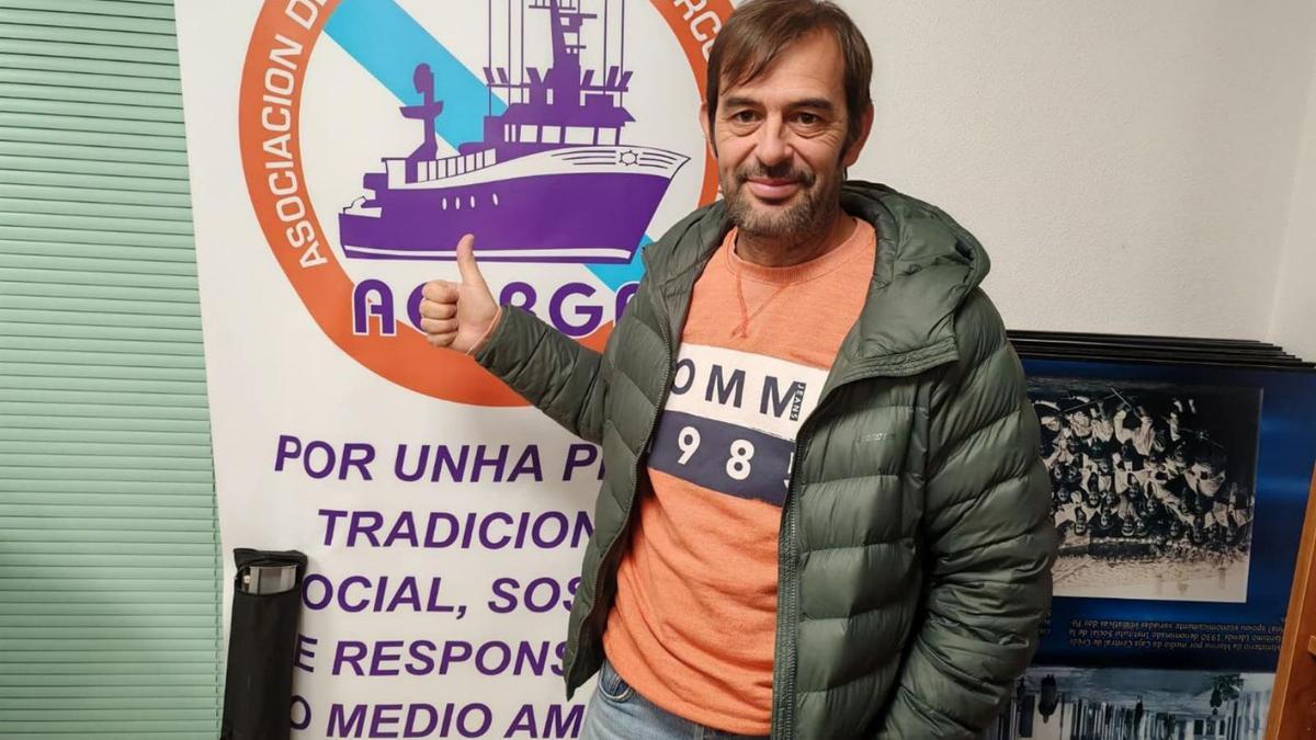 El nuevo presidente de Acerga, Carlos Pose, tras su elección.