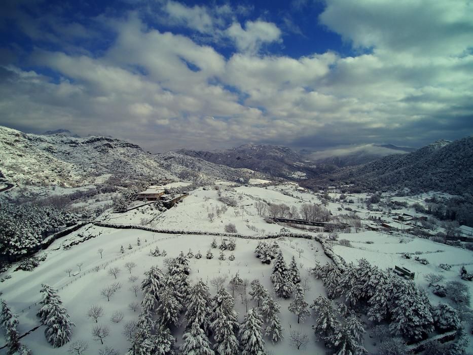 Espectacular nevada al Berguedà