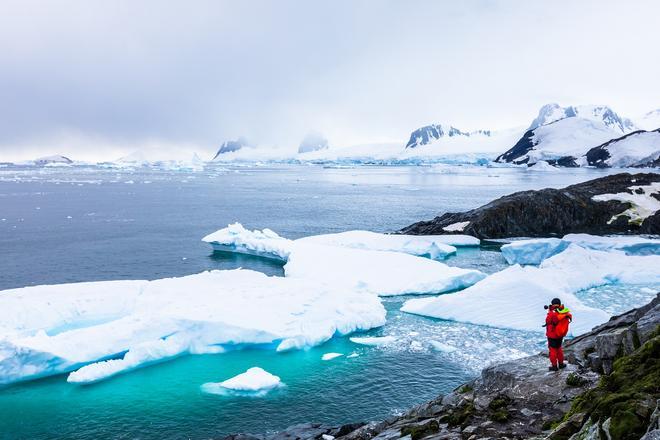 Los paisajes helados de la Antártida.