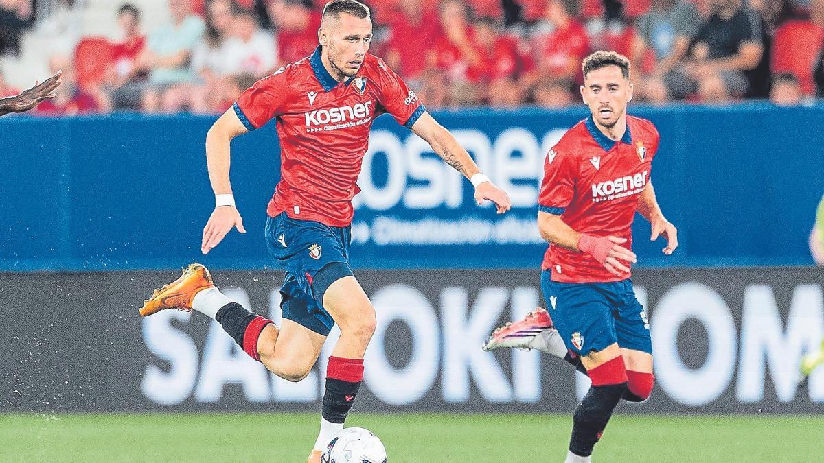 L’urgellenc Jonathan Dubasin, en els seus primers minuts de pretemporada amb l’Osasuna