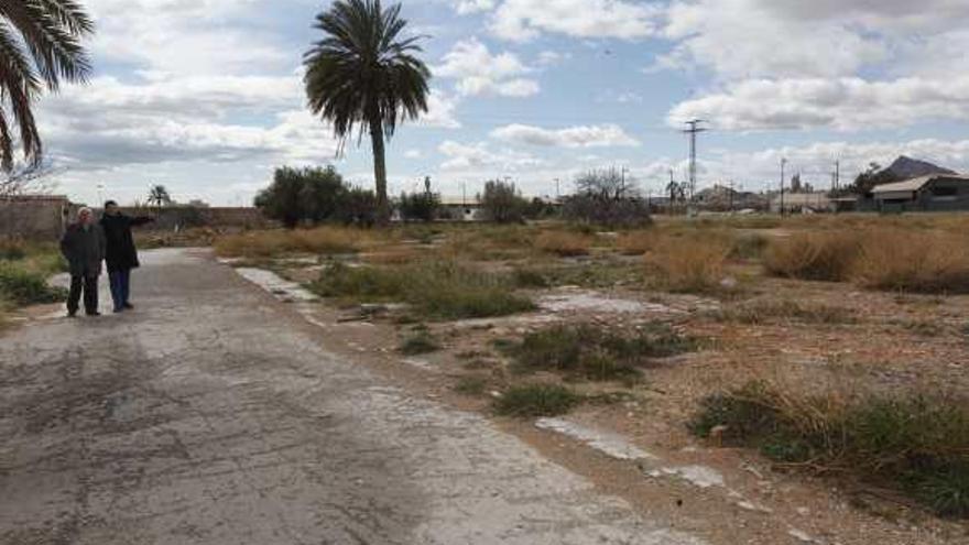 Vista de la zona de Montoyos, donde se paralizará el proyecto de urbanización durante dos años.