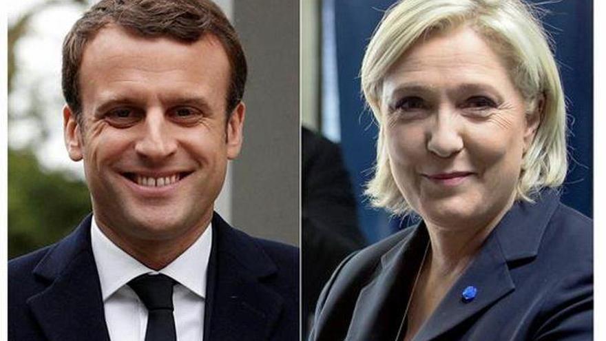 Le Pen pide el voto a los electores de Mélenchon para frenar a Macron en Francia