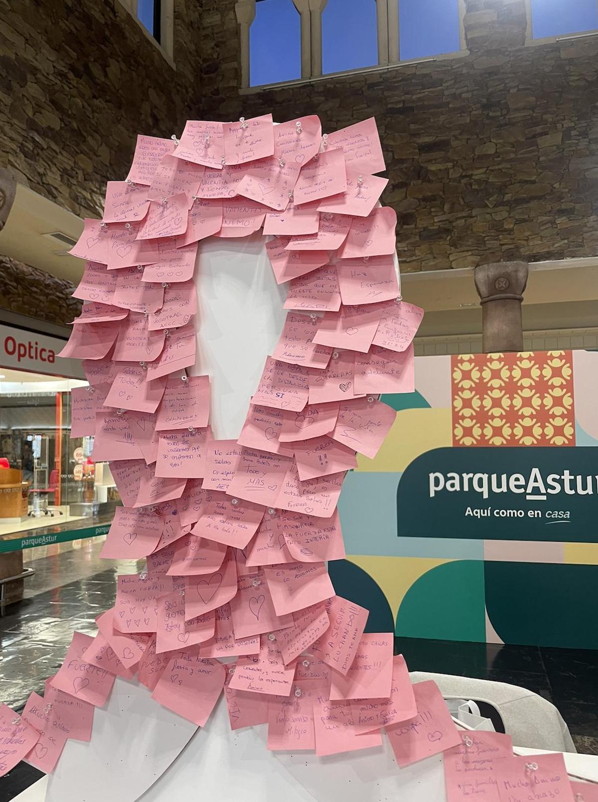 ParqueAstur se tiñe de rosa.