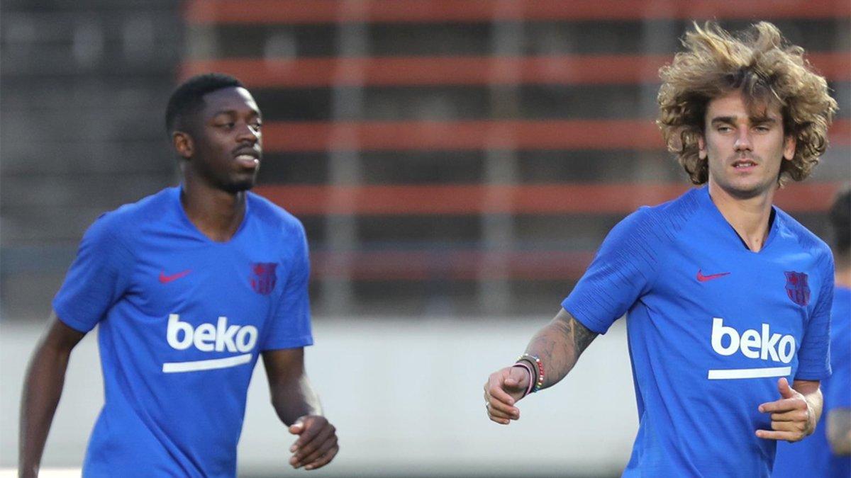 Ousmane Dembélé y Antoine Griezmann son las opciones para completar el tridente