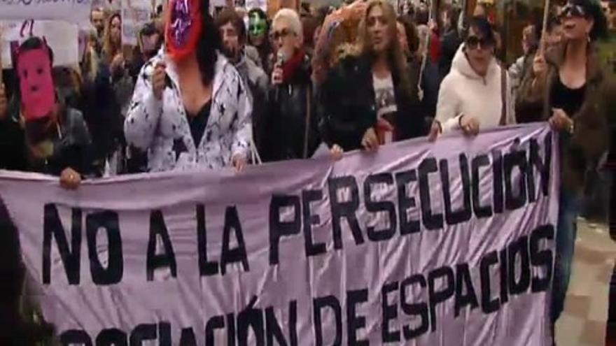 Las prostitutas, en contra de la ley de seguridad ciudadana