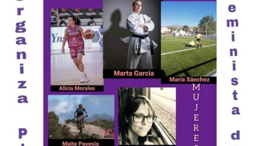 Cartel de la charla sobre Deporte y Mujer en Plasencia.