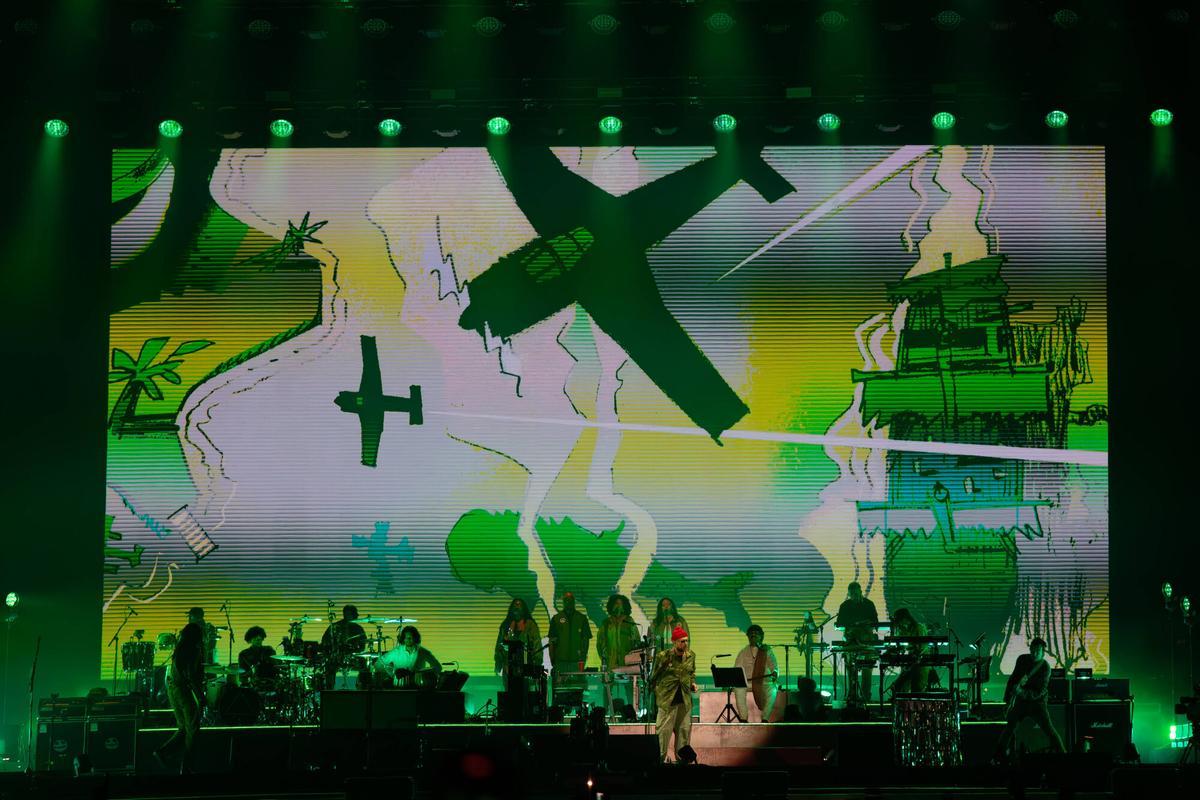 Gorillaz, durante su concierto en la tercera jornada del Primavera Sound 2026.