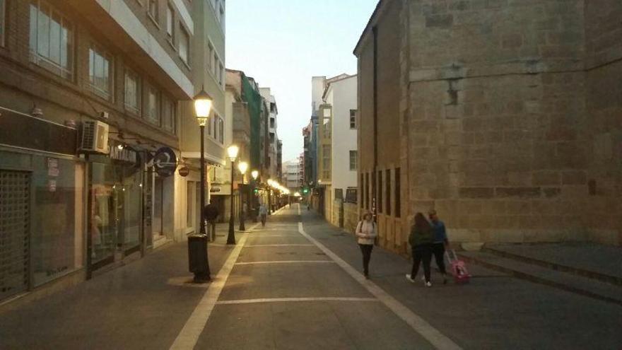 La calle de San Torcuato, esta mañana.