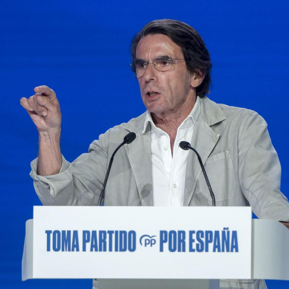 Aznar: "Si pactes amb delinqüents, no t’estranyi acabar a la presó" Aznar: "Si pactes amb delinqüents, no t’estranyi acabar a la presó"