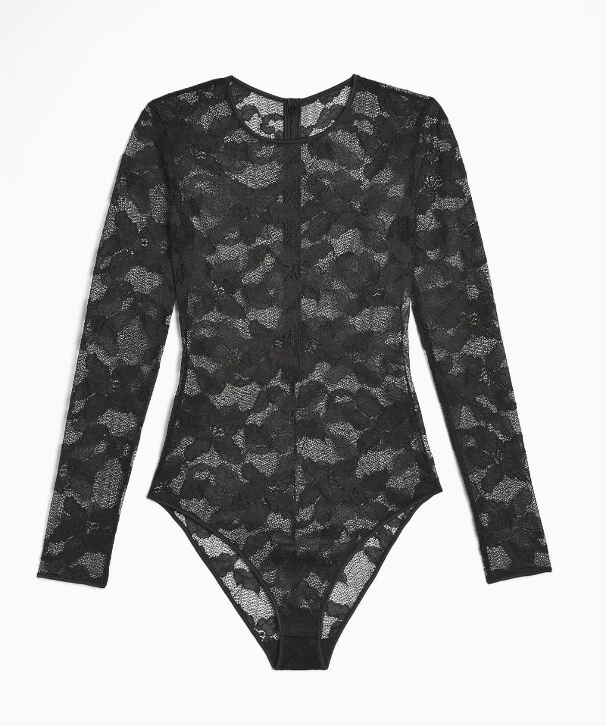 Body de encaje negro de Calvin Klein Underwear (Precio: 276 euros)