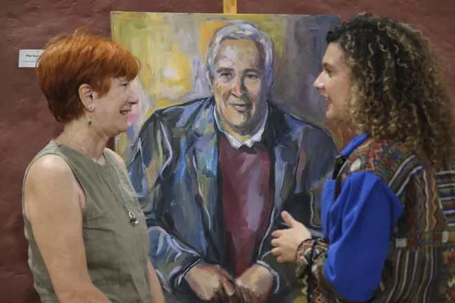 Exposición con retratos de Jerónimo Saavedra