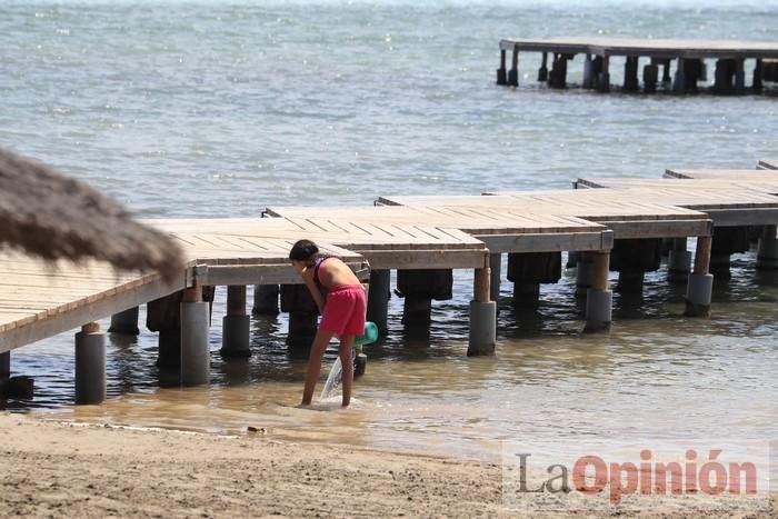 Ambiente en las playas de la Región durante el primer fin de semana de la 'nueva normalidad'