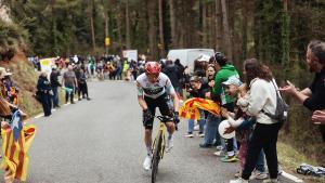 Jonas Vingegaard se dispone a ganar en Queralt.