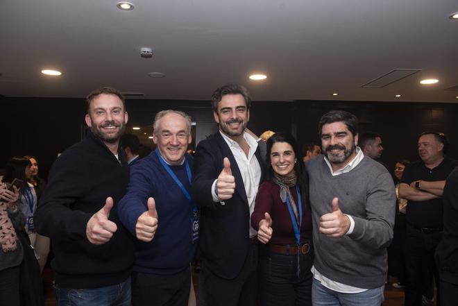 Elecciones en Galicia | El PP en su sede de A Coruña tras conocer el resultado electoral