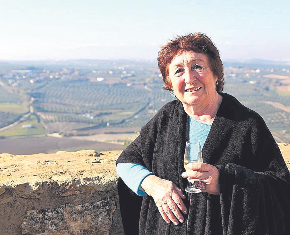 Isabel Márquez, ‘Sula’, en el mirador del castillo de El Gran Capitán.