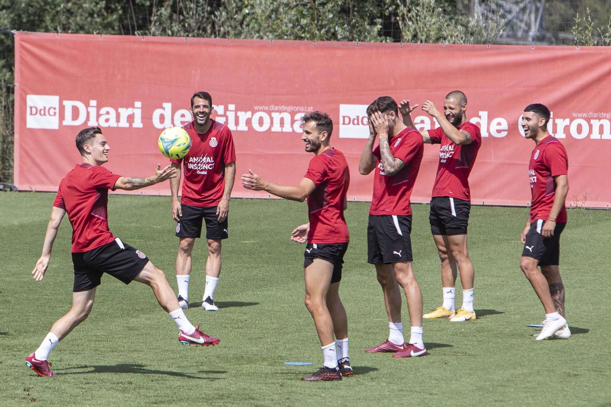 El penúltim entrenament del Girona abans de la final a Tenerife