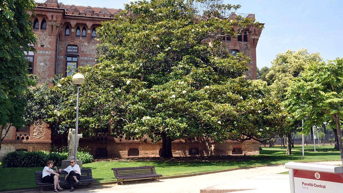 Los jardines de la Maternitat, en el barrio de Les Corts de Barcelona