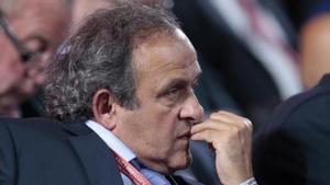 Imagen de Michele Platini en el Mundial de Fútbol de 2018