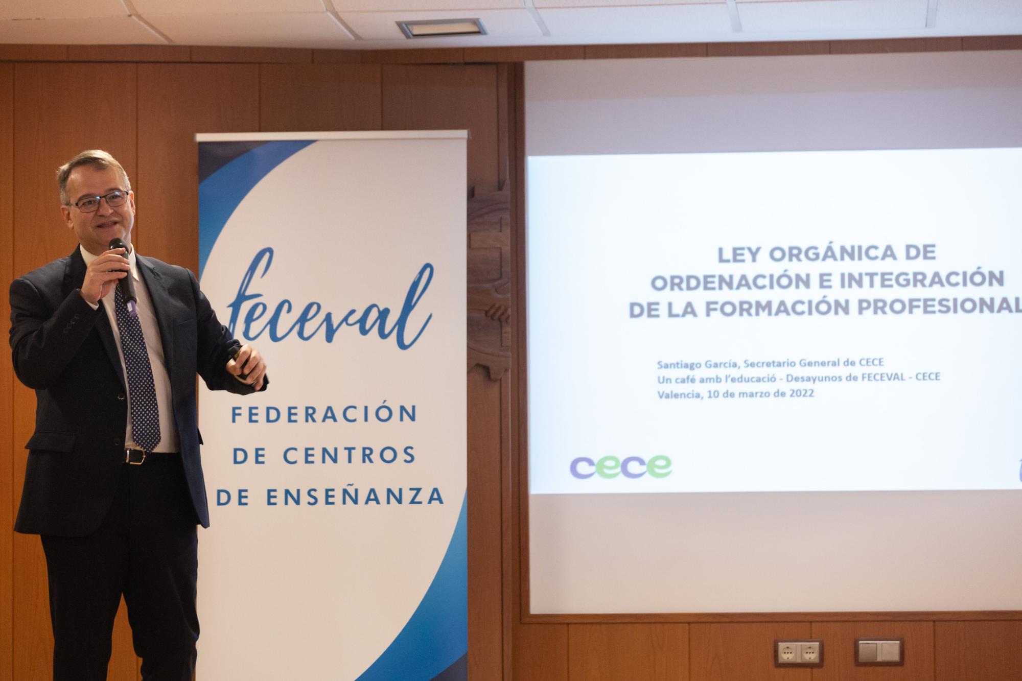 Feceval-CECE se toma un café con la educación para hablar de la nueva ley de FP