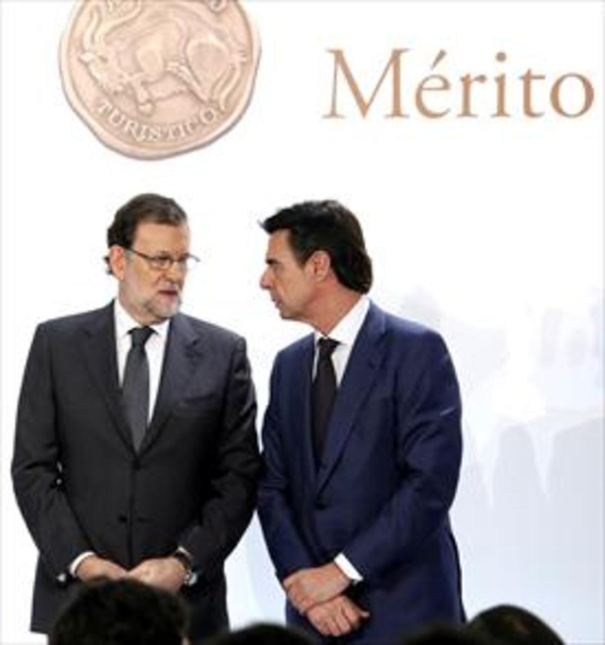 Rajoy y Soria, durante un acto institucional celebrado en enero del 2016.