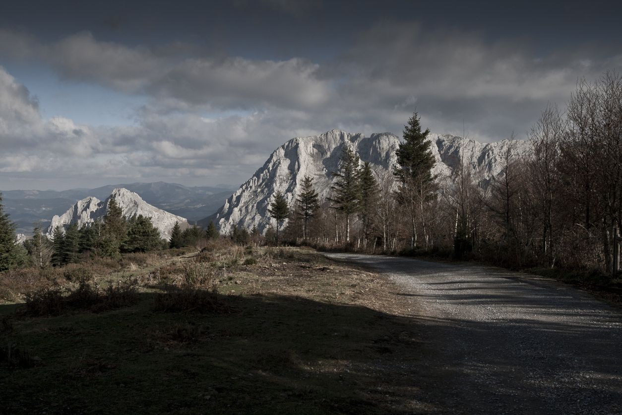 Parque natural Urkiola paisaje.