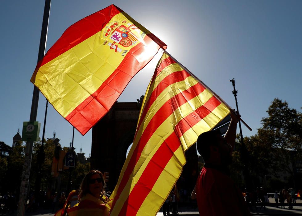 Manifestación en Barcelona por la unidad de España