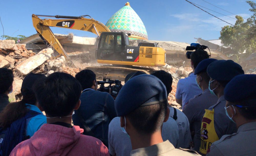 Terratrèmol a l'illa de Lombok a Indonèsia