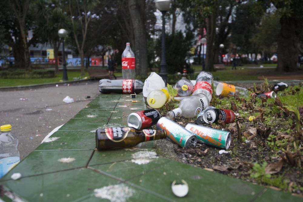 Algunas de las imágenes que deja el amanecer de Año Nuevo.