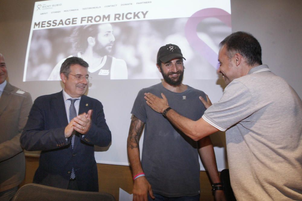 Ricky Rubio parla dels seus projectes socials a Banyoles
