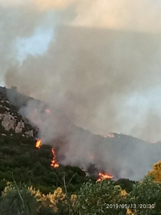 Incendi al Castell del Montgrí