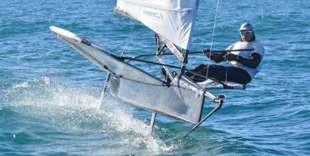 Marc Verdaguer, soci del Club Nàutic l'Escala i competidor internacional en classe Moth.