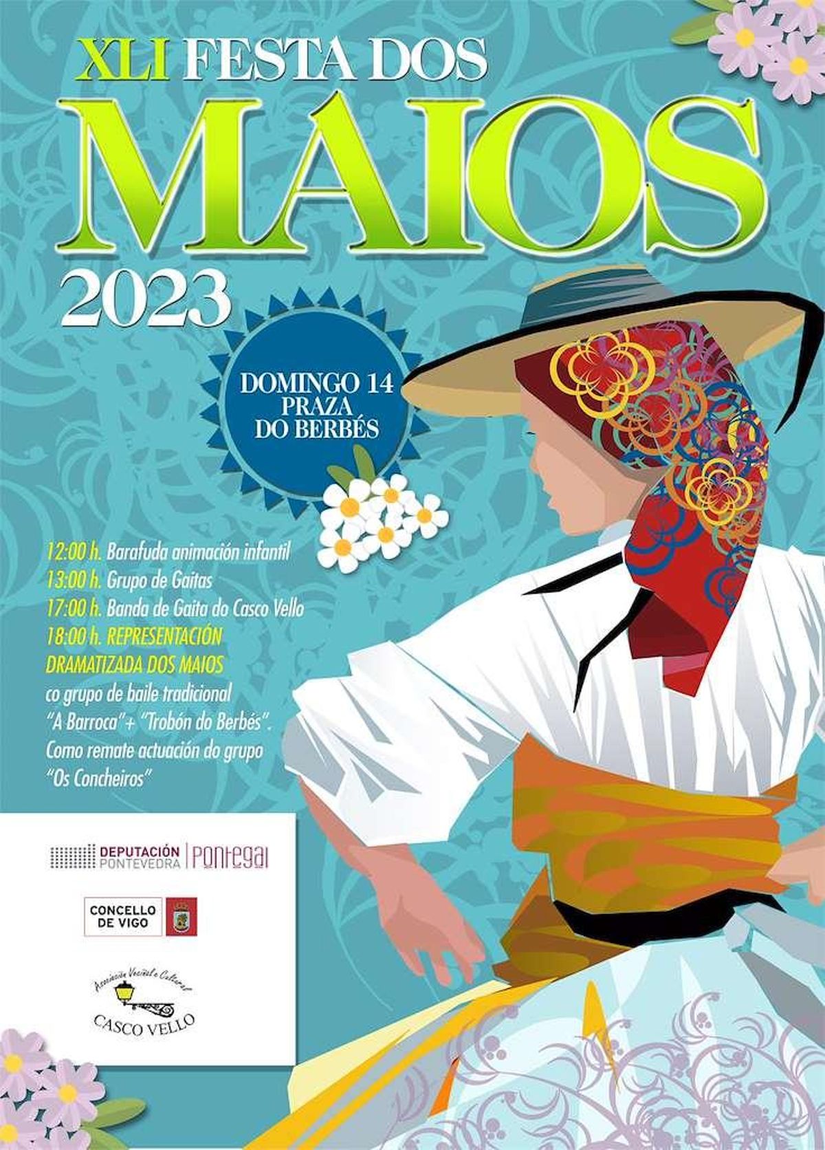 Cartel de la Festa dos Maios 2023.