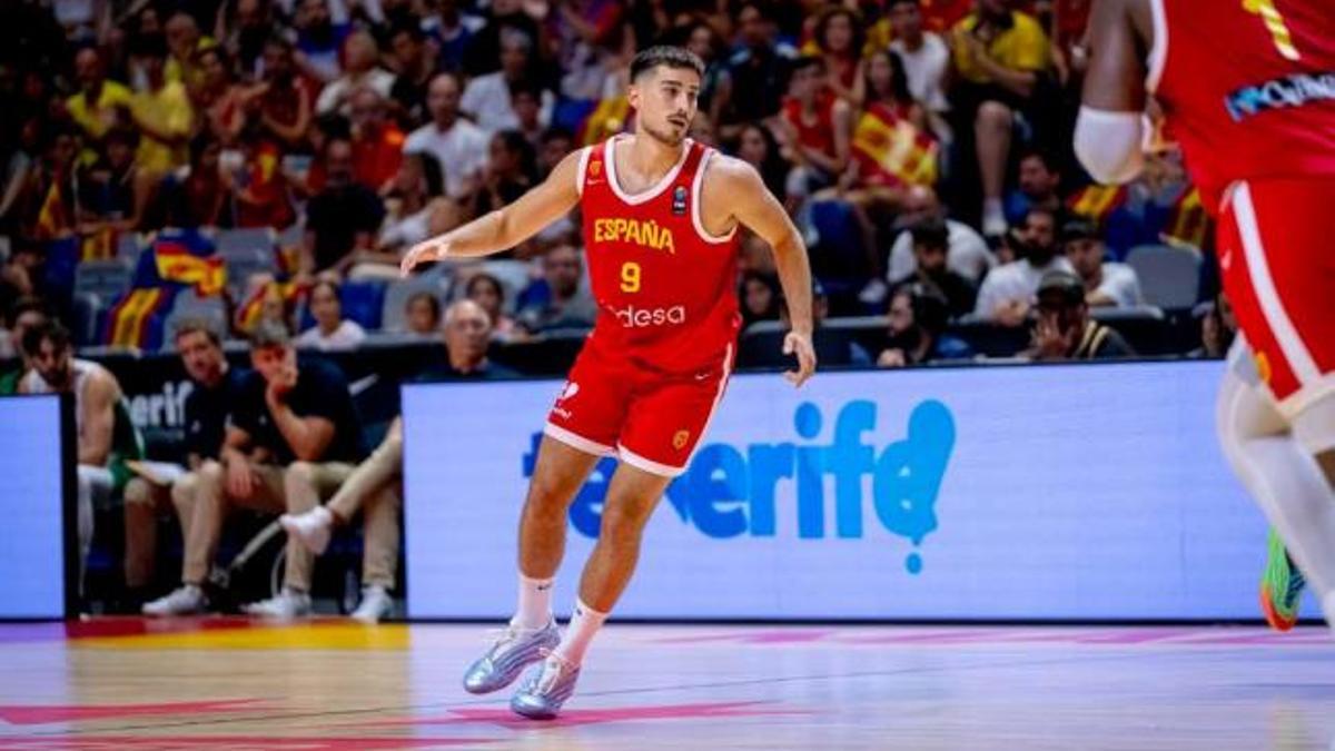 Guillem Ferrando, con la selección absoluta