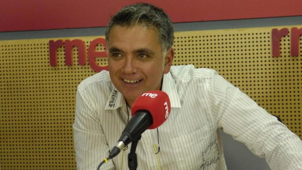 Juan Ramón Lucas, en una foto de su etapa en RNE