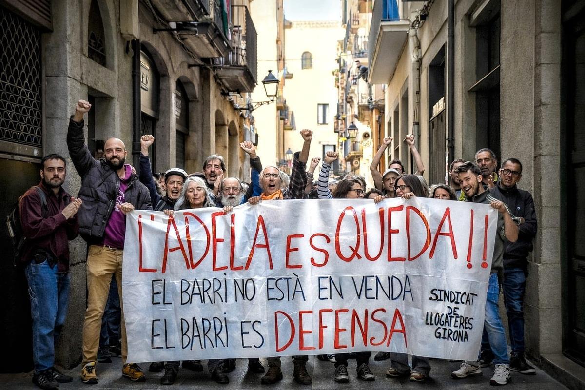 La concentració d'aquest matí.