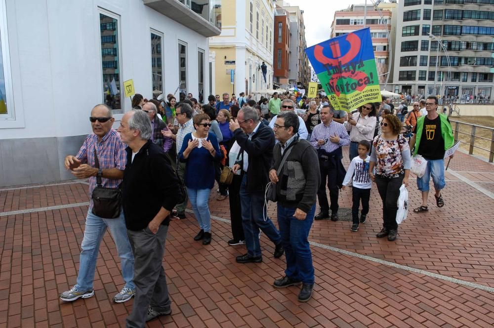 Manifestación contra el proyecto de Ley del Suelo