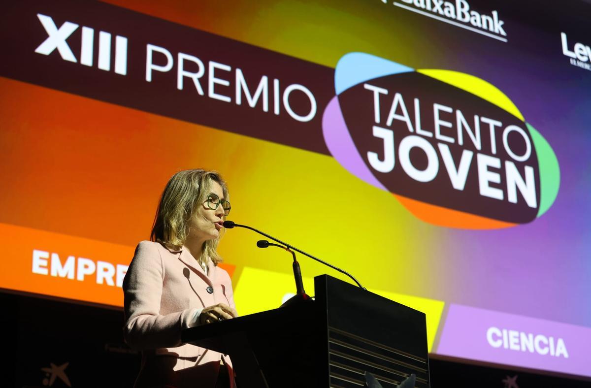 La directora editorial de Prensa Ibérica, Ainhoa Moll, durante su intervención.