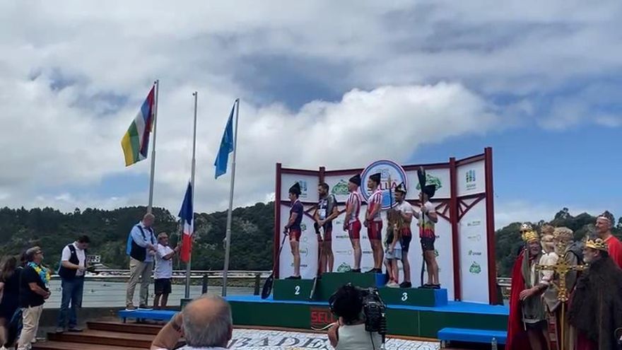 Así sonó &quot;La Marsellesa&quot; en honor a los gandores del Descenso Internacional del Sella