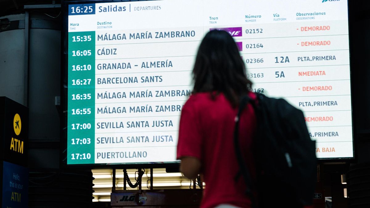 Un AVE de Málaga a Madrid suma más de seis horas de retraso por la acumulación de varias incidencias
