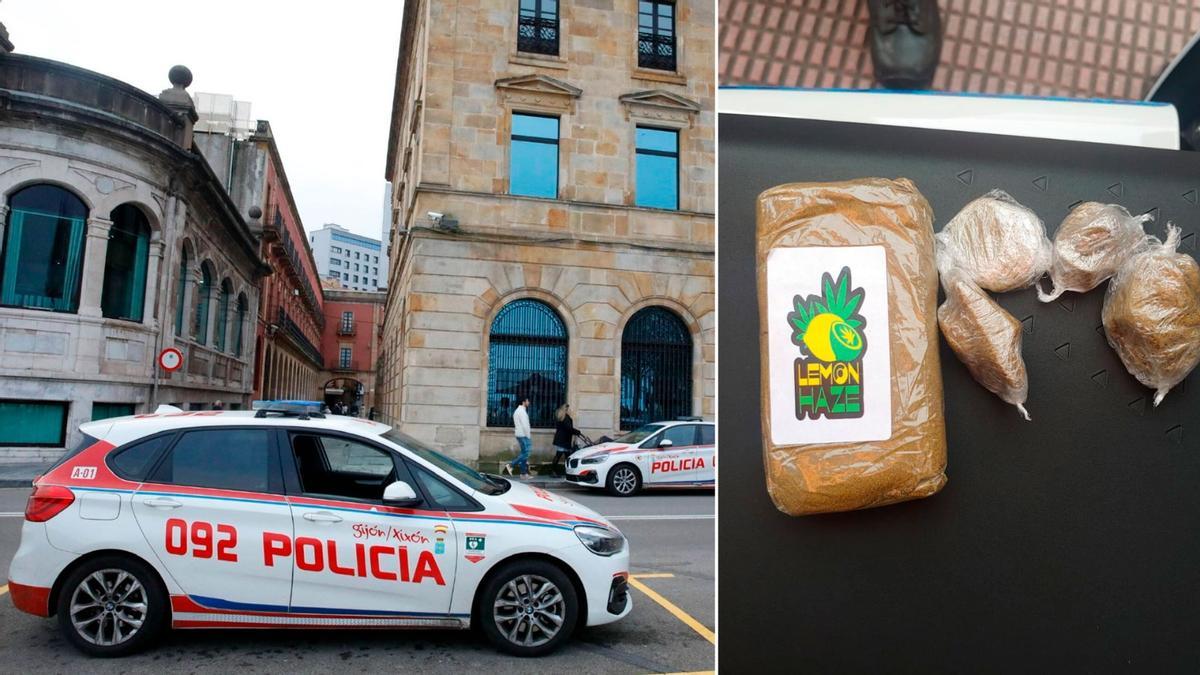 La droga incautado por la Policía.