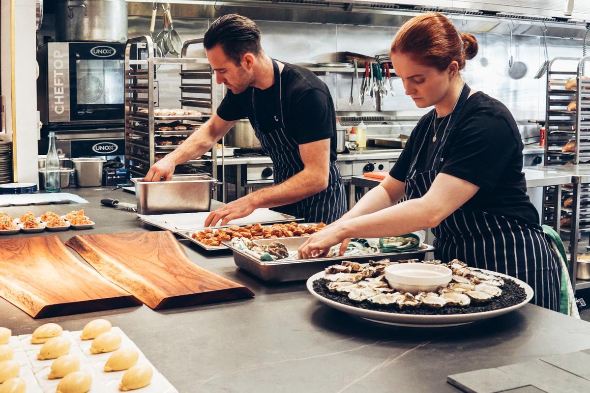 La cocina de un restaurante