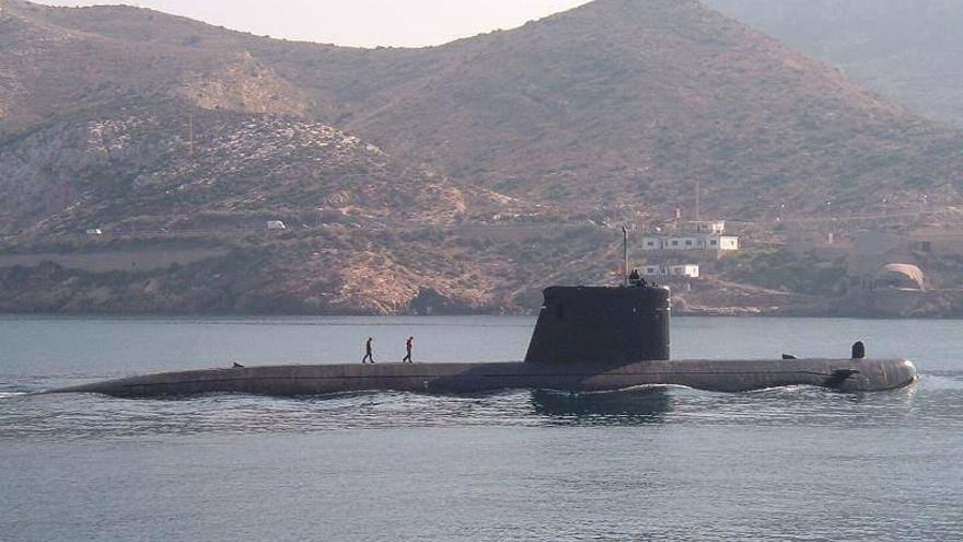 El submarino Mistral. // Escuela Naval Militar