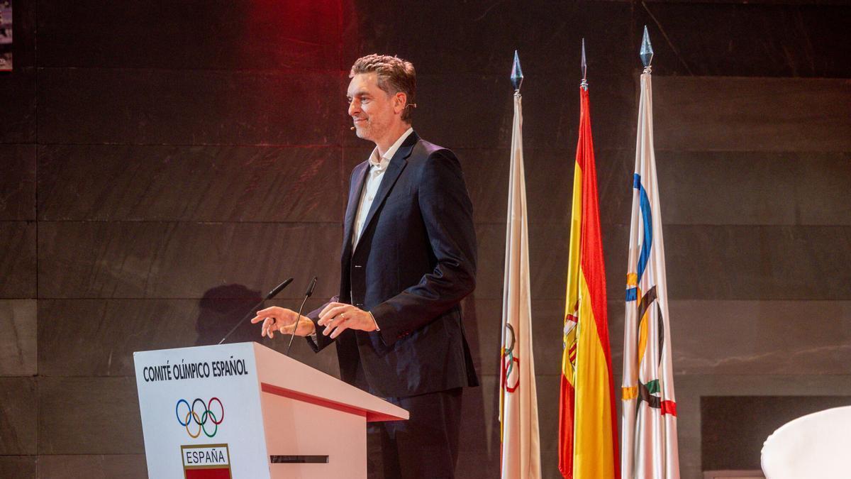Pau Gasol, en el acto del COI